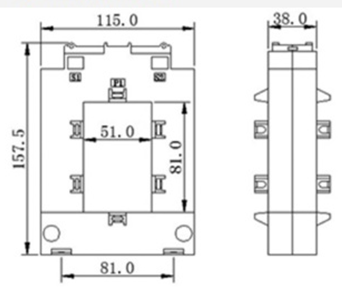 WST-1000A(1000A) 외형 치수도