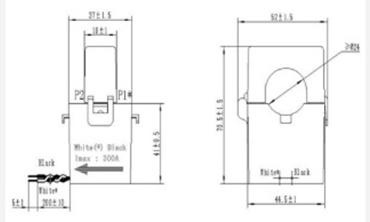 WST-24F(200A) 외형 치수도