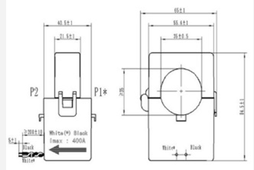 WST-36F(400A) 외형 치수도